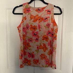 LOFT Floral Sleeveless Blouse - SP. GUC.